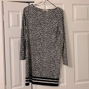 Michael Kors leopard long sleeve dress